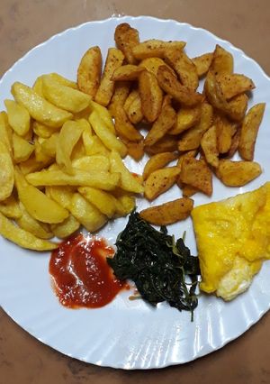 A picture of Home Made Fries (Chips)#authormarathon# #4weekschallenge#.