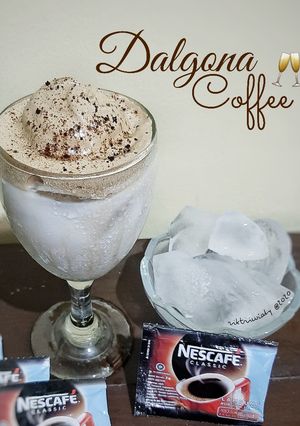 Foto resep Dalgona Coffe (No Mixer)