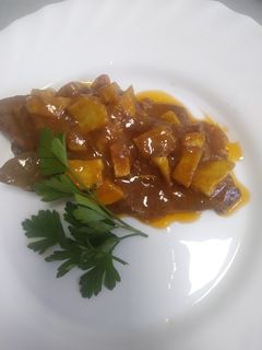 Una foto de Filete en salsa