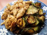 Pollo (Lemon Garlic) y Calabacín (Airfryer Chips)