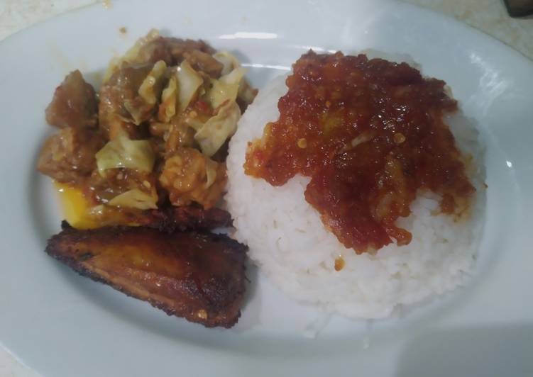 Cara Gampang Mengolah Sambal goreng T2K (terong tempe kubis) yang Bikin Ngiler