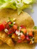 Tacos de pescado rebozado