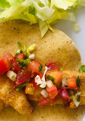 Una foto de Tacos de pescado rebozado