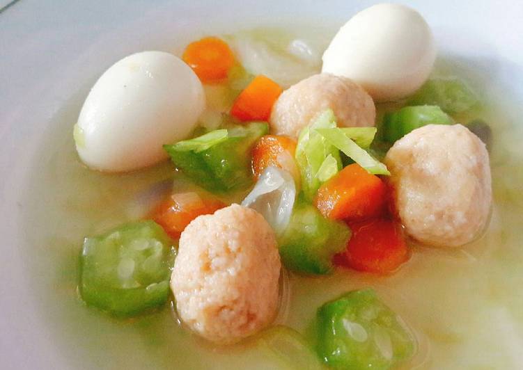 MPASI 8M+ Pentol gurami sop oyong
