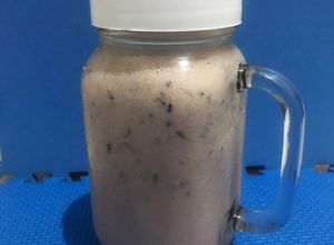 Foto resep Banana Blueberries Smoothies