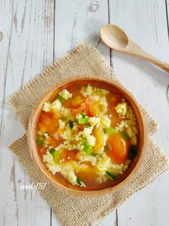 Foto resep Sup Tomat Telur / Tan Hua Tang