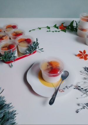 Foto resep 243. Puding Cup Susu Buah