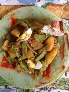 Una foto de Judías verdes con bacon y pimentón de la vera