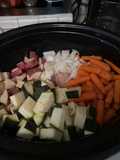 Crockpot Garlic Butter Chicken and Veggies