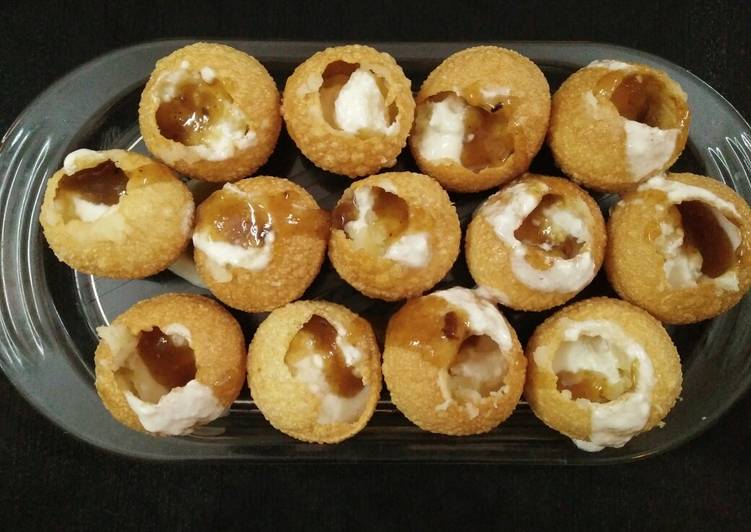 Simple stuffed Golgappa