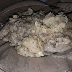 A picture of Rib-Sticker Biscuits & Gravy.