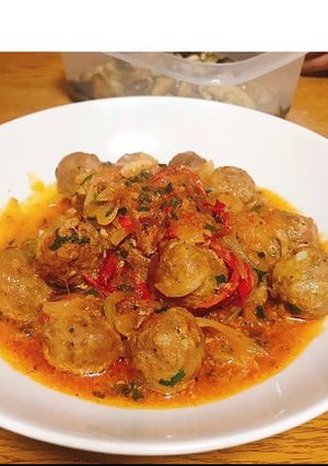 Hình của món Thịt Viên Sốt Cà Chua🍅#beovang #doivimoituan.