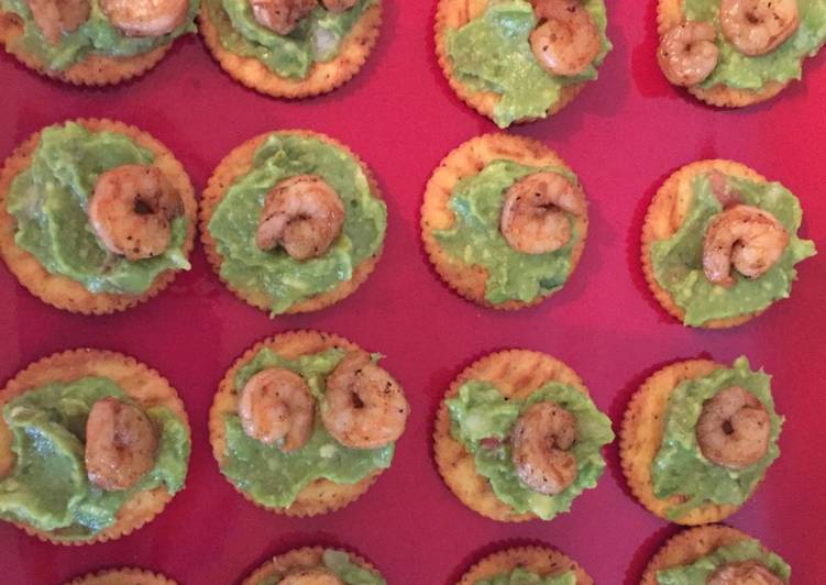 Steps to Prepare Super Quick Homemade Shrimp Guacamole Bites