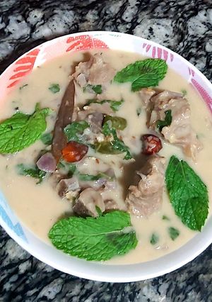A picture of Mutton white khurdi😋.