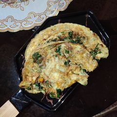 A picture of Spinach cheese omelette.