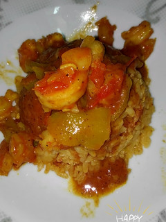 صورة لوصفة رز بالجمبري مع جمبري بالصوص