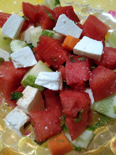 A picture of Watermelon Salad.