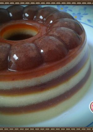 Foto resep Puding jagung manis lapis puding coklat susu