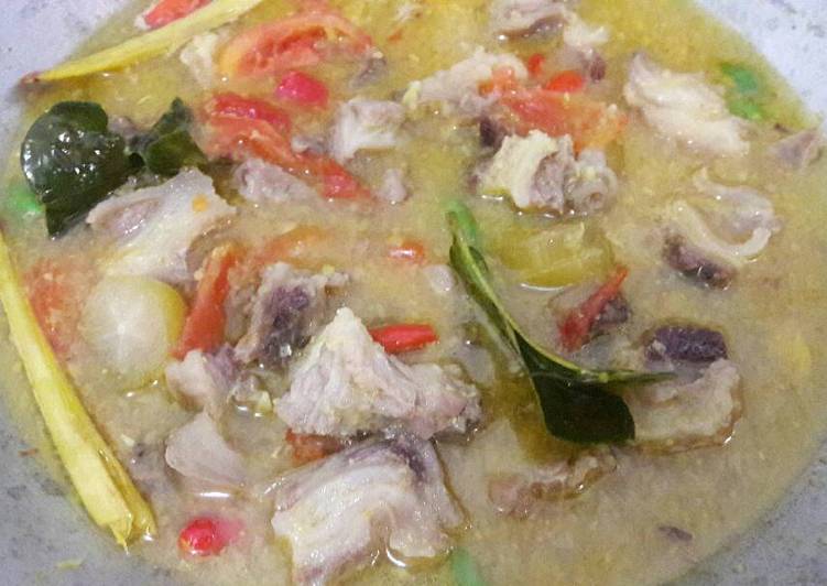 Langkah mengolah Menu lebaran: Tongseng asam kambing lemak #kitaberbagi Anti Gagal
