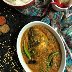 Fish Head Lentil Curry - Bengali Style A picture of Fish Head Lentil Curry - Bengali Style.