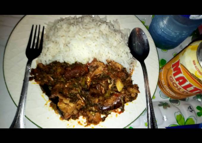 Efe Riro(Vegetable with Rice)