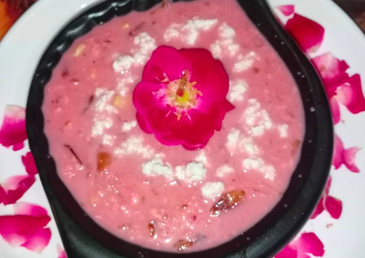 Simple Way to Prepare Homemade Gulab paneer kheer