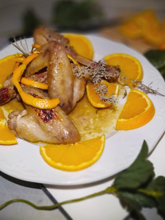 Una foto de Pollo con Salsa de Naranja en Olla GM