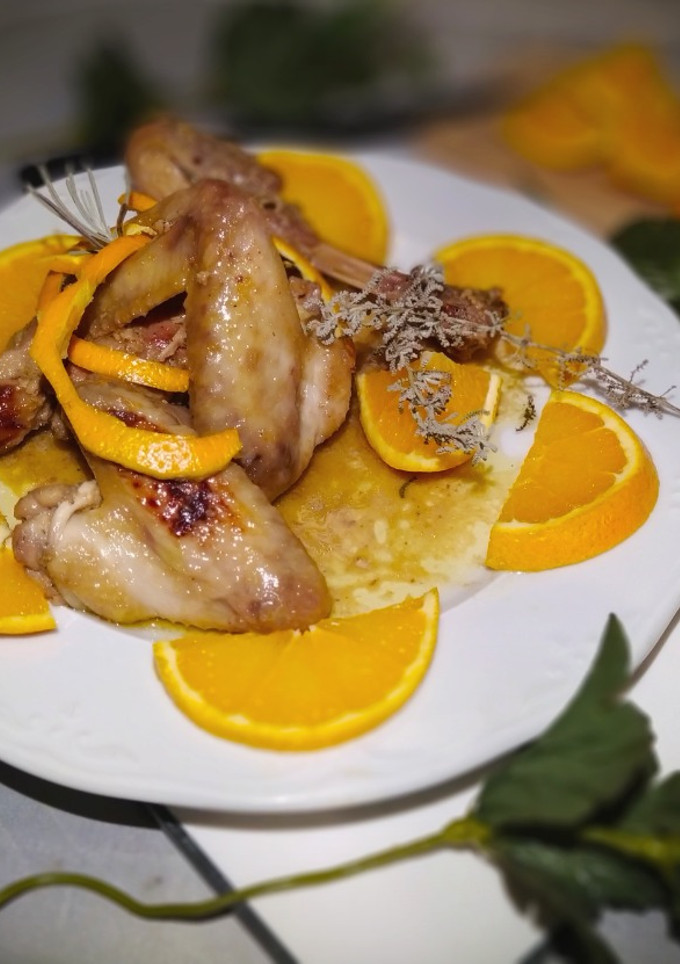 Una foto de Pollo con Salsa de Naranja en Olla GM