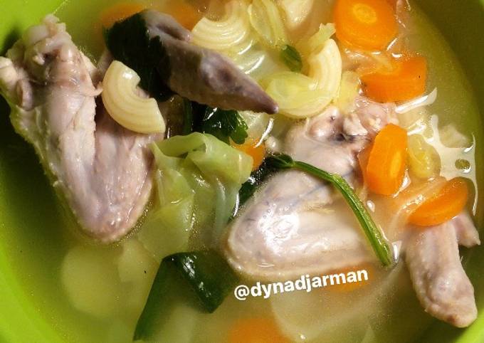 Sup Ayam + makaroni foto resep utama
