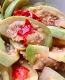 Cà Bát Xanh Muối Xổi Trộn Mắm Tôm