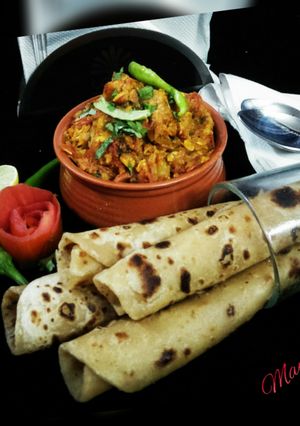 A picture of Tinde(apple gourd) bharta In Garlic Masala.