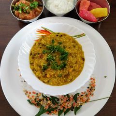 Panchratna dal khichri A picture of Panchratna dal khichri.