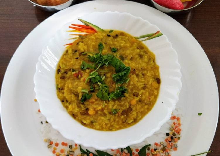 Recipe: Tasty Panchratna dal khichri