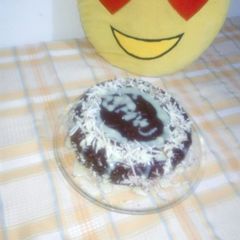 A picture of Chocolate coconut cake.