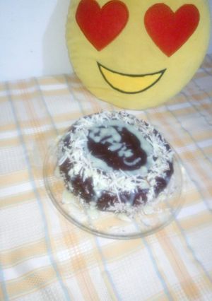 A picture of Chocolate coconut cake.