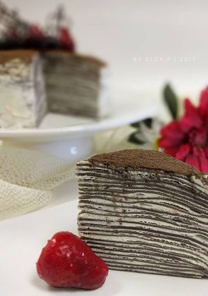 Foto resep Chocolate Mille Crepe Cake