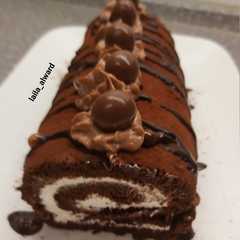 سويسرول الشوكولا الرررررائع 😋😍👌-レシピのメイン写真