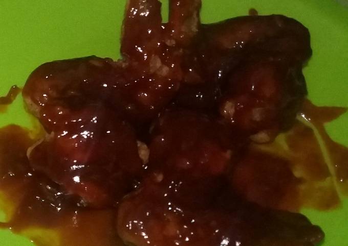 Spicy chicken wings ala richeese