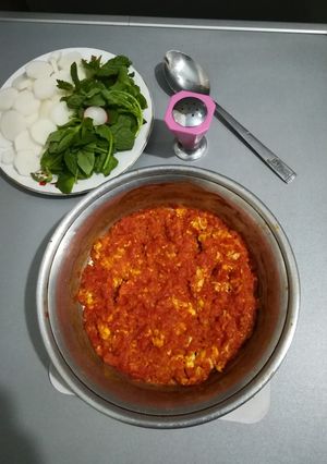 عکسی از دستور ❤️املت با عطر سیر