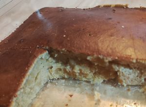 Una foto de Pastel de crema de Cacahuate en freidora de aire