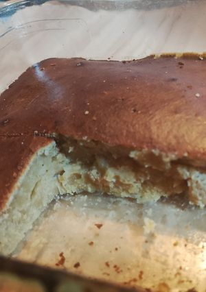 Una foto de Pastel de crema de Cacahuate en freidora de aire