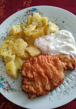 Vasi pecsenye fokhagymamártással recept fotója