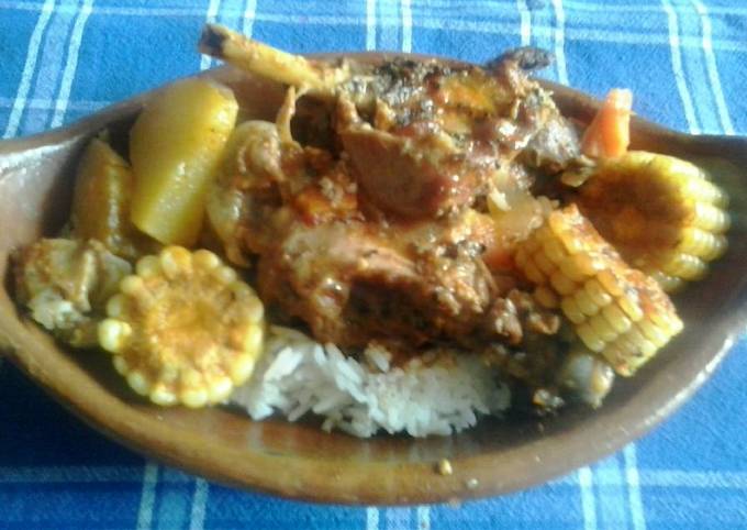 Cabrito guisado Receta de Dan Barreto @elhornodeeloy- Cookpad