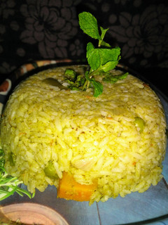A picture of Rice bath.