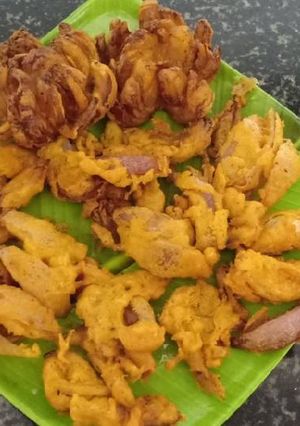 வெங்காயப் பூ பக்கோடா செய்முறை முக்கிய புகைப்படம்