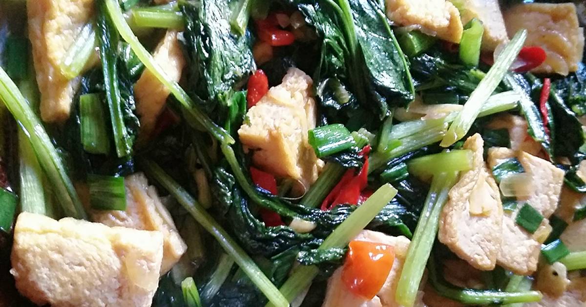 Resep Tumis Sawi Hijau N Tahu Saos Tiram Oleh Eka Widya Sari Cookpad