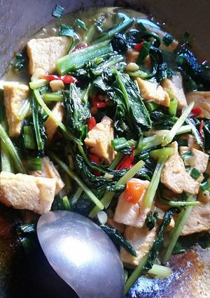 Foto resep Tumis Sawi Hijau n Tahu Saos Tiram