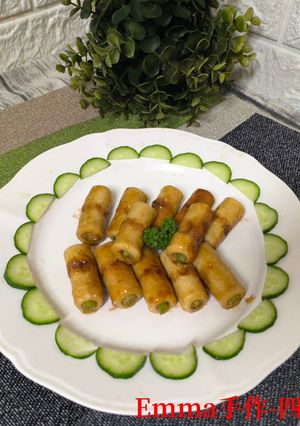 四季豆竹輪燒 的食譜成品照片