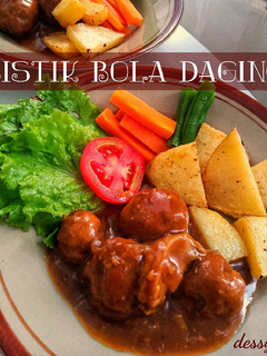 Foto resep Bistik bola daging