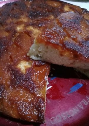 Una foto de Tarta invertida de Durazno